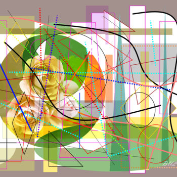 Digital Arts titled "Flower Mom" by Marc Bulyss, Original Artwork, Digital Painting