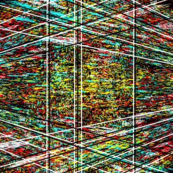 Digital Arts titled ""Ansichtssache"" by Keep Magic, Original Artwork, Digital Painting Mounted on Wood Stretcher frame