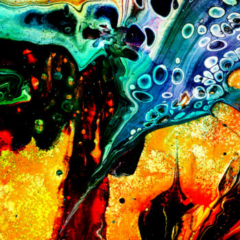 Digitale Kunst mit dem Titel "The Purging of Sin" von Barry Farley Visual Arts, Original-Kunstwerk, Digitale Malerei Auf And…