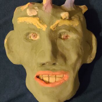 Sculpture titled "The World From My P…" by Unchained, Original Artwork, Terra cotta