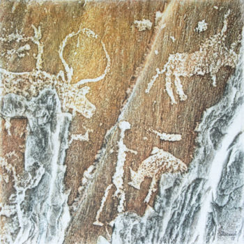Painting titled "Сновидения." by Eduard Loginov, Original Artwork, Acrylic