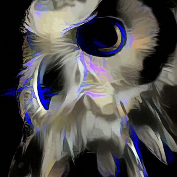 Digital Arts με τίτλο "Blanca de noche" από L.Roche, Αυθεντικά έργα τέχνης, Ακρυλικό