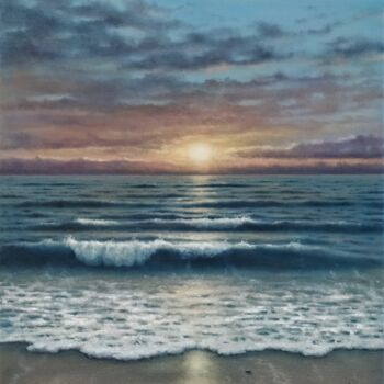 Painting titled "''Calm and quiet''." by Zigmars ''Sigmar'' Grundmanis, Original Artwork, Oil