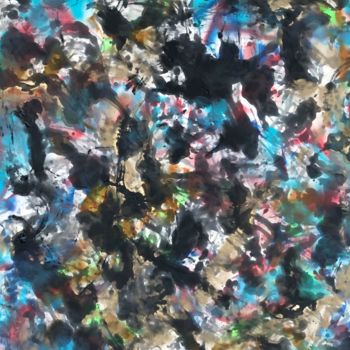 Pittura intitolato "N112, Robert Miskin…" da Robert Miskines, Opera d'arte originale, Smalto