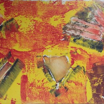 Gravures & estampes intitulée "Ellarine" par Carole Labeyrie (Karolab), Œuvre d'art originale, Monotype