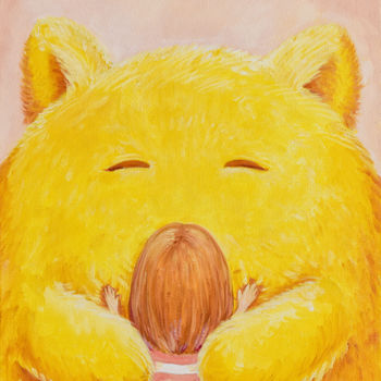 Peinture intitulée "Happiness is" par Olya Yatsenko, Œuvre d'art originale, Huile