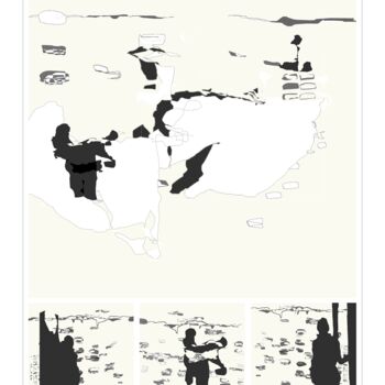 Incisioni, stampe intitolato "BlockBerlin 2020 2" da Henry Pouillon, Opera d'arte originale, Lavoro digitale 2D