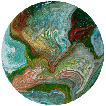 Painting titled "Неизвестная планета" by Vasilij Mischenko, Original Artwork, Acrylic