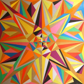 Painting titled "seize couleurs pour…" by Pascal, Original Artwork, Acrylic