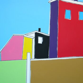 Painting titled "Tirwedd" by Gabriele Donelli, Original Artwork, Acrylic