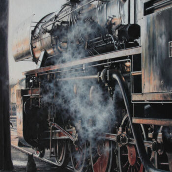 "«W oczekiwaniu»" başlıklı Tablo Alexey (Aleksej) Kapchikov (Kapcikow) tarafından, Orijinal sanat, Petrol