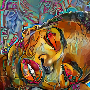 Digital Arts titled "Siesta cubana" by L.Roche, Original Artwork, Acrylic