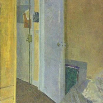 Painting titled "LA PORTE" by Olga Richir, Original Artwork, Oil