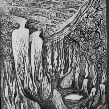 "рождение" başlıklı Resim Oksana Prudnikova tarafından, Orijinal sanat, Jel kalem