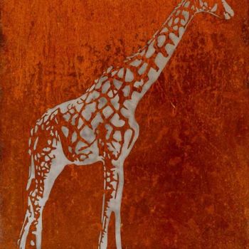 绘画 标题为“girafe 4” 由Laurent Giancani, 原创艺术品, 模版