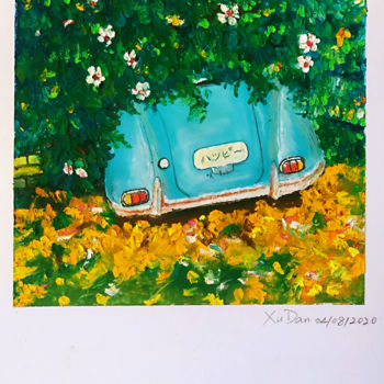 Drawing titled "..." by Dan Xu, Original Artwork, Wax