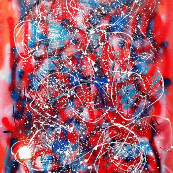 Peinture intitulée "N° 50.09 On the road" par Isa-L, Œuvre d'art originale, Acrylique Monté sur Châssis en bois