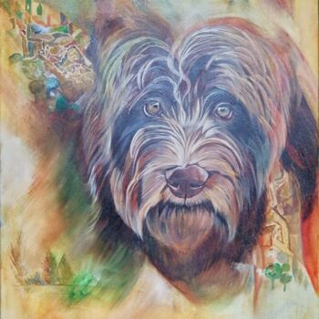 Peinture intitulée "Pastorale" par Sandrine Engle, Œuvre d'art originale, Acrylique
