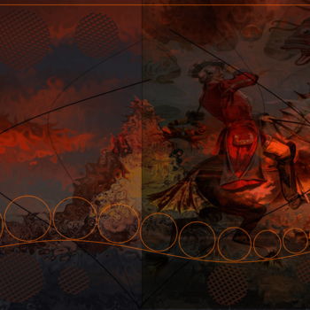 Digital Arts titled "Baron Mmunchaussen" by Marc Bulyss, Original Artwork, Digital Painting