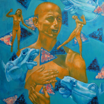 Peinture intitulée "Equidermis VII" par Adalberto Miguez, Œuvre d'art originale, Huile