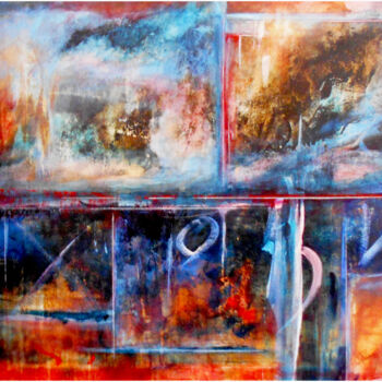 Painting titled "more violence" by Pascal Thomas, Original Artwork, Acrylic