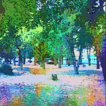 Digital Arts titled "Il Parco" by Roberto Bartoccini, Original Artwork, Digital Painting