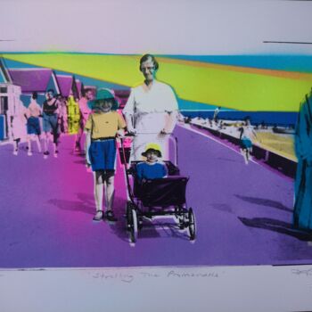 Printmaking titled "'Strolling the Prom…" by Dylan Bell (Bells Galleries), Original Artwork, Spray paint