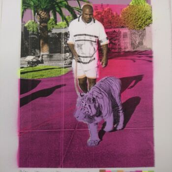 Printmaking titled "'Tyson's Tiger' - S…" by Dylan Bell (Bells Galleries), Original Artwork, Spray paint