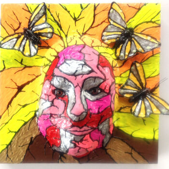 雕塑 标题为“Butterflies and Fem…” 由Anthony Saldivar, 原创艺术品, 丙烯