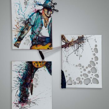 Schilderij getiteld "I Want My Now" door Anastasia Anait, Origineel Kunstwerk, Acryl Gemonteerd op Andere stijve panelen