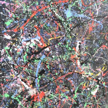 Painting titled "I too am Nature and…" by Luís Bastos, Original Artwork, Enamel Mounted on Wood Stretcher frame