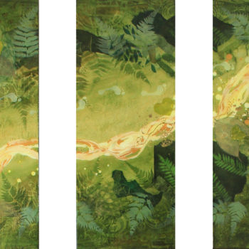 Pintura titulada "Walk with Me" por Ayasophie, Obra de arte original, Acrílico Montado en Bastidor de camilla de madera