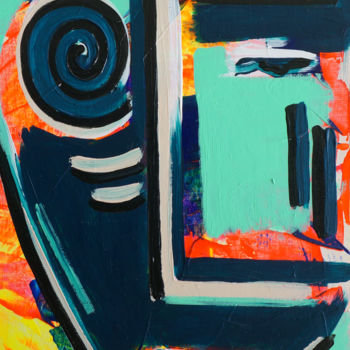 Peinture intitulée "Inadapté (7)" par Delphine Dessein, Œuvre d'art originale, Acrylique