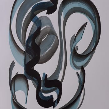 "calligrahie 7" başlıklı Tablo Valérie Thévenot tarafından, Orijinal sanat, Mürekkep