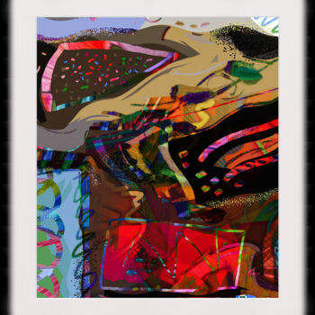 Schilderij getiteld "Buried Tresures" door Hopkins, Origineel Kunstwerk, Digitaal Schilderwerk Gemonteerd op Aluminium