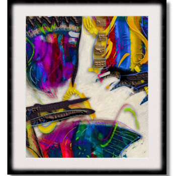 Schilderij getiteld "Call  to Courage" door Hopkins, Origineel Kunstwerk, Digitaal Schilderwerk Gemonteerd op Aluminium