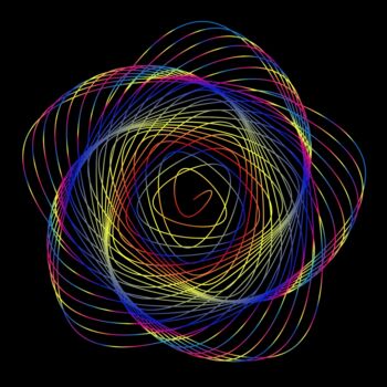 Arte digitale intitolato "Atomic Spiral - #15…" da Jeb Gaither, Opera d'arte originale, Lavoro digitale 2D