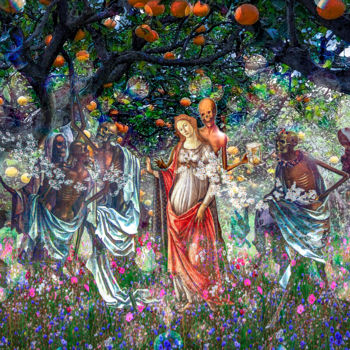 Digital Arts titled "Danse Macabre du pr…" by Philippe Cadet, Original Artwork, 2D Digital Work