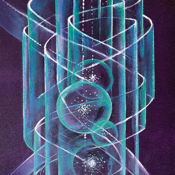 Painting titled "DNA XV" by Daniel Loveday, Original Artwork, Acrylic