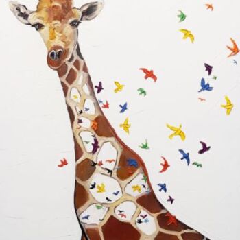 Malerei mit dem Titel "Inspiration" von Elena Petunina, Original-Kunstwerk, Öl Auf Keilrahmen aus Holz montiert