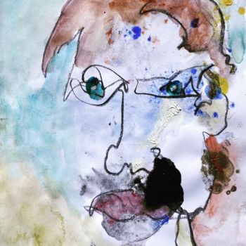 Painting titled "« Toujours sous son…" by Ananda Eva, Original Artwork, Acrylic