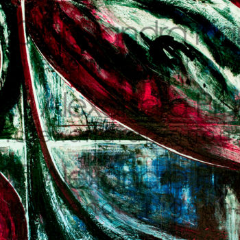 Painting titled "Man From The Moon -…" by Alexandra Pignon, Original Artwork, Lacquer