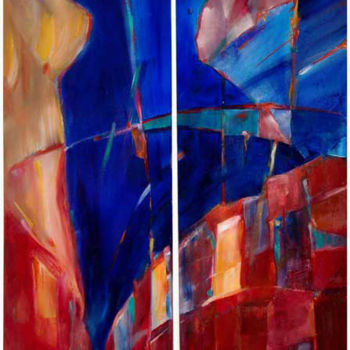 Peinture intitulée "TRAMREVE" par Philippe Graillot (TORGALLI), Œuvre d'art originale, Huile