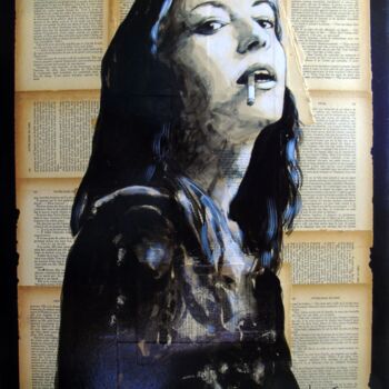 Painting titled "fume" by Vincent Tessier Xxc, Original Artwork, Ink