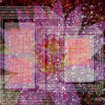 Digital Arts με τίτλο "Water Lilies" από Marc Bulyss, Αυθεντικά έργα τέχνης, Ψηφιακή ζωγραφική