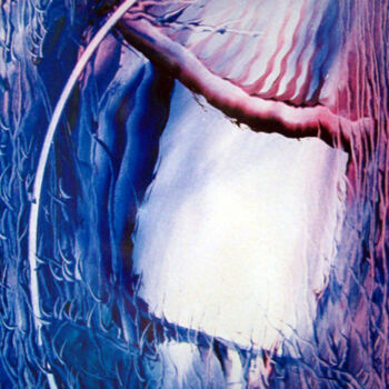 Painting titled "A Divina Luz" by Antonio Guimaraes, Original Artwork, Oil
