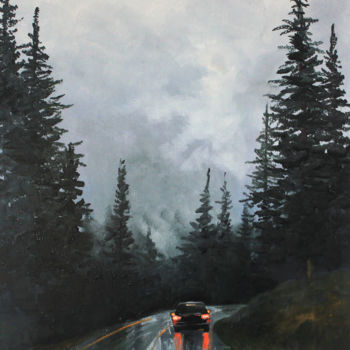 Painting titled "Домой" by Taisiia Menigecheva, Original Artwork, Oil