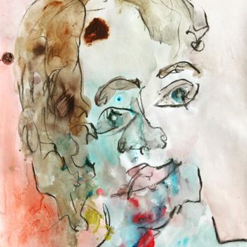 绘画 标题为“« Do you listen the…” 由Ananda Eva, 原创艺术品, 丙烯