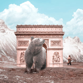 Digital Arts titled "Arc de Triomphe" by Thiago Pixels, Original Artwork, Photo Montage