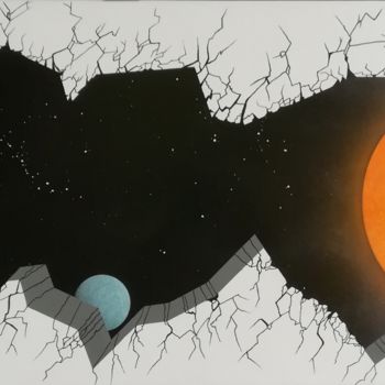 Peinture intitulée "From darkness to th…" par Trä  Abstract Painting, Œuvre d'art originale, Acrylique